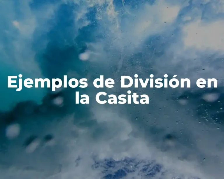 Ejemplos de División en la Casita