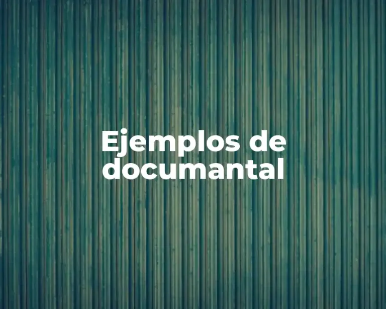 Ejemplos de documantal