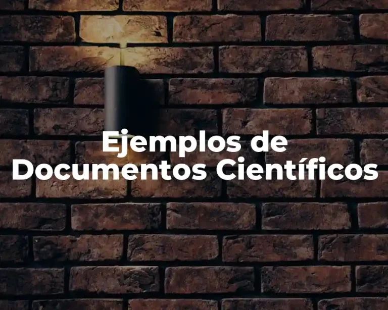 Ejemplos de Documentos Científicos