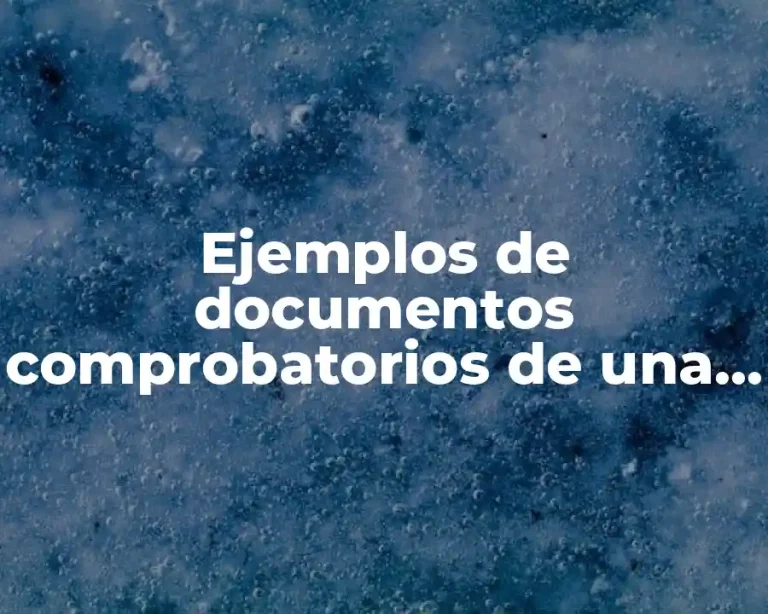 Ejemplos de documentos comprobatorios de una empresa textil