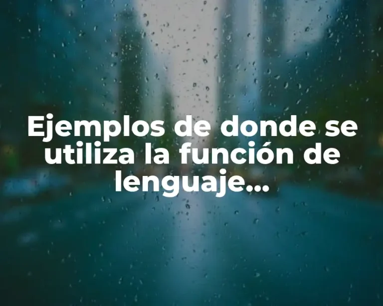 Ejemplos de donde se utiliza la función de lenguaje metalinguística