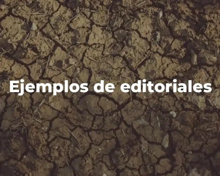 Ejemplos de editoriales