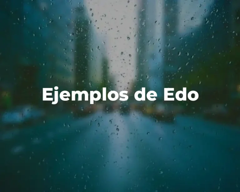 Ejemplos de Edo