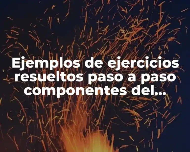 Ejemplos de ejercicios resueltos paso a paso componentes del sistema