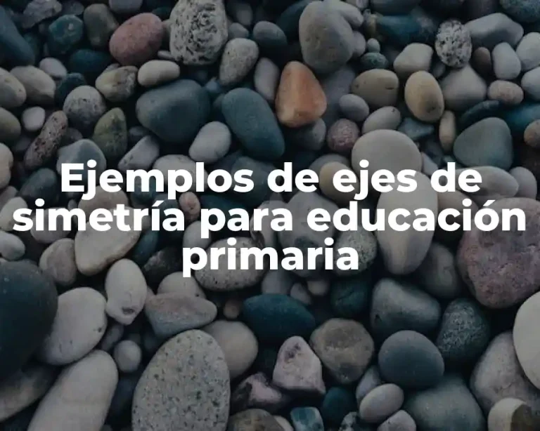 Ejemplos de ejes de simetría para educación primaria