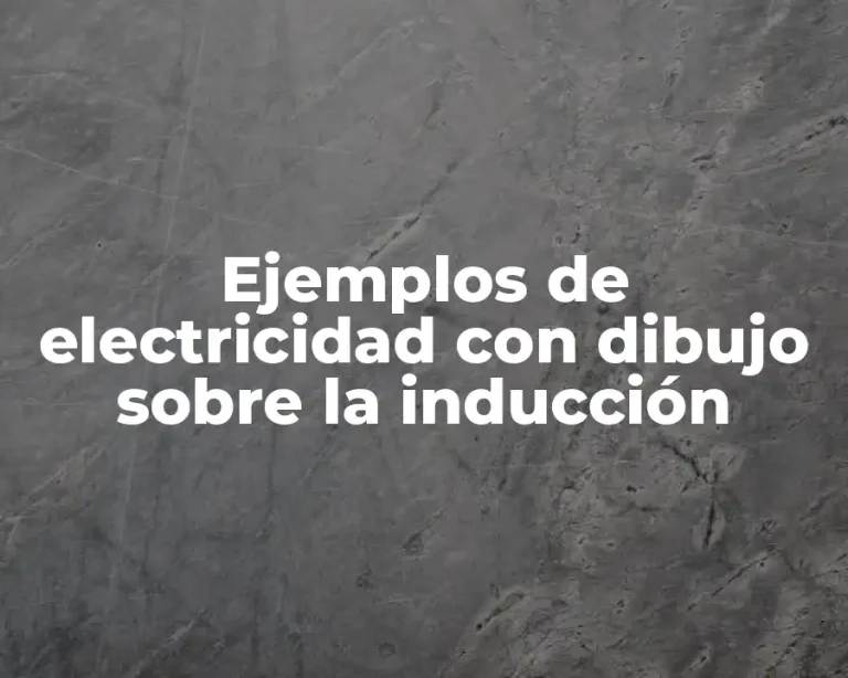 Ejemplos de electricidad con dibujo sobre la inducción