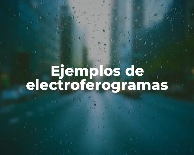 Ejemplos de electroferogramas