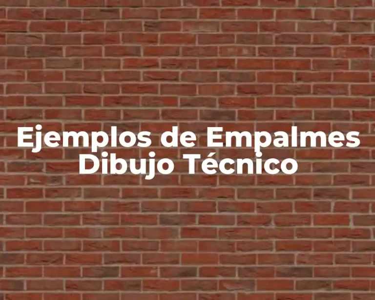 Ejemplos de Empalmes Dibujo Técnico