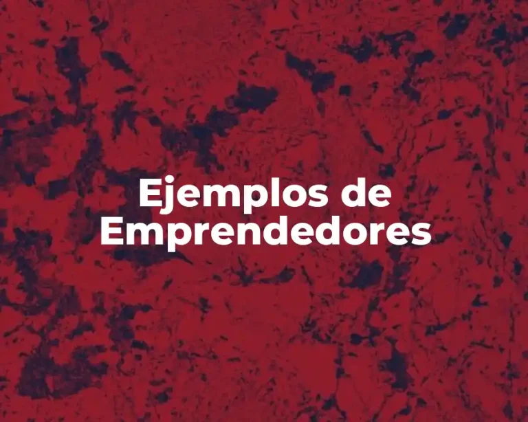 Ejemplos de Emprendedores