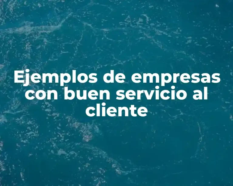 Ejemplos de empresas con buen servicio al cliente