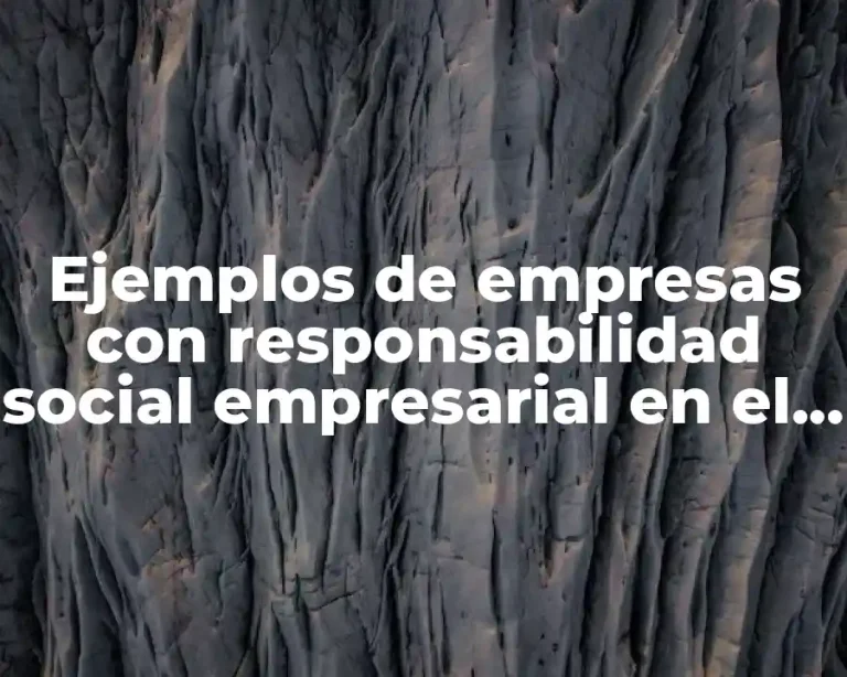 Ejemplos de empresas con responsabilidad social empresarial en el Perú
