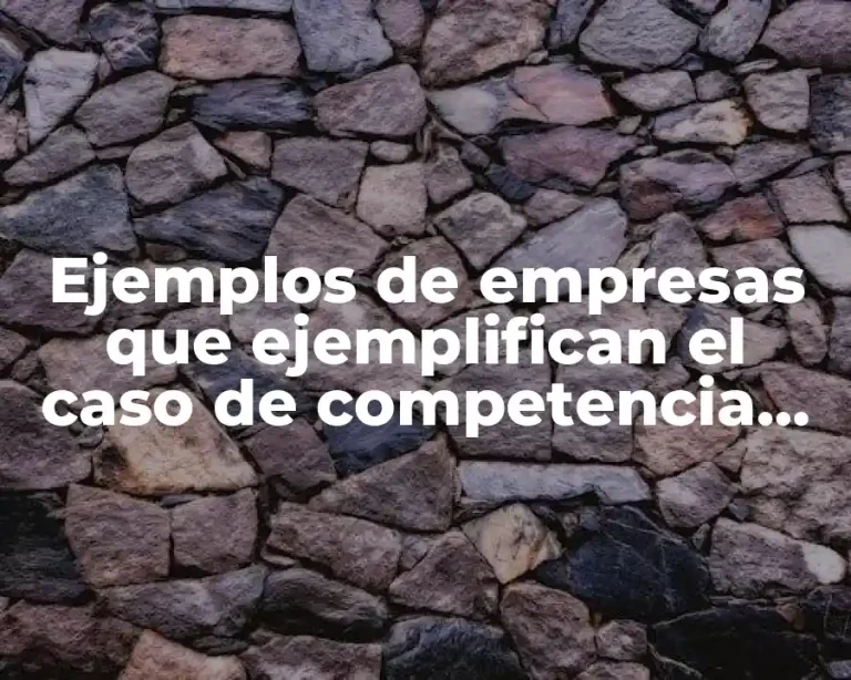 Ejemplos de empresas que ejemplifican el caso de competencia perfecta