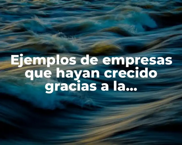 Ejemplos de empresas que hayan crecido gracias a la planificación
