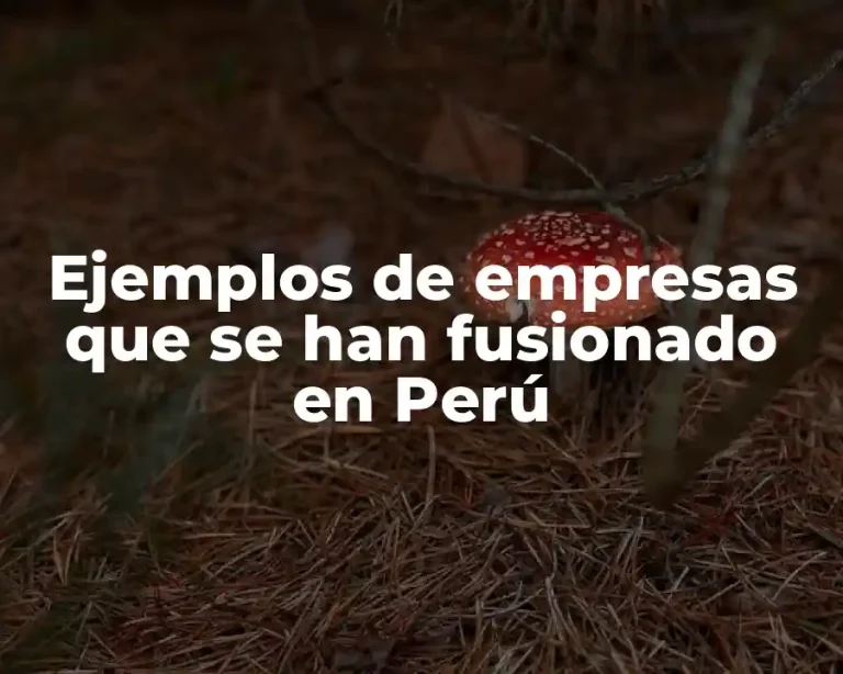 Ejemplos de empresas que se han fusionado en Perú