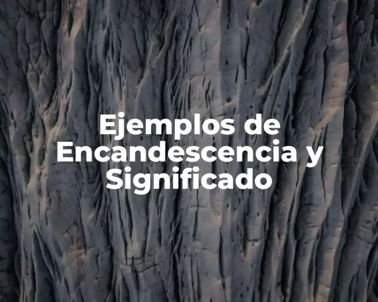 Ejemplos de Encandescencia y Significado