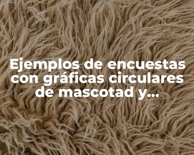 Ejemplos de encuestas con gráficas circulares de mascotad y Significado