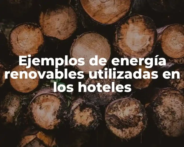 Ejemplos de energía renovables utilizadas en los hoteles