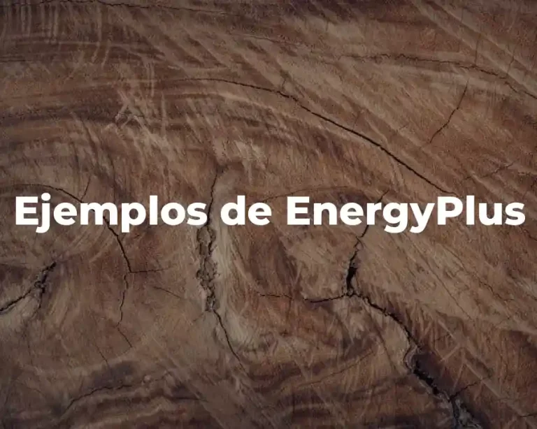 Ejemplos de EnergyPlus