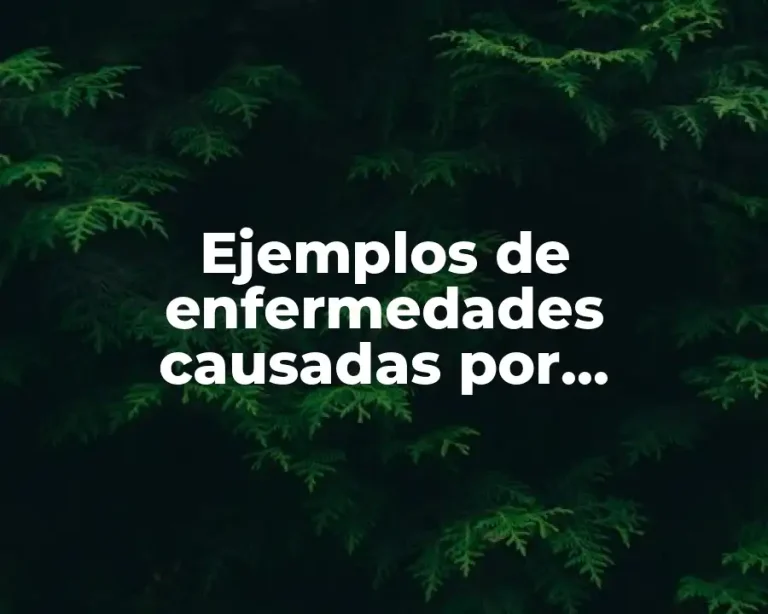 Ejemplos de enfermedades causadas por microorganismos