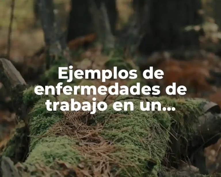 Ejemplos de enfermedades de trabajo en un restaurante