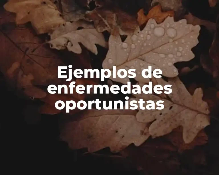 Ejemplos de enfermedades oportunistas