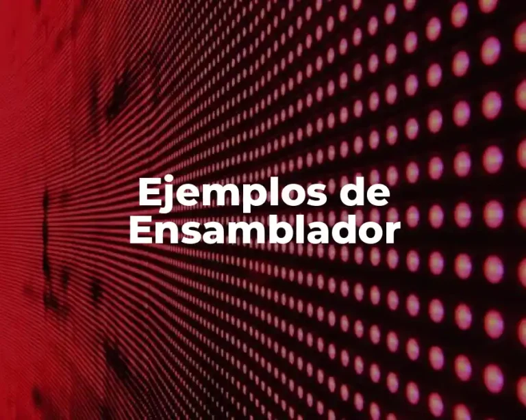 Ejemplos de Ensamblador