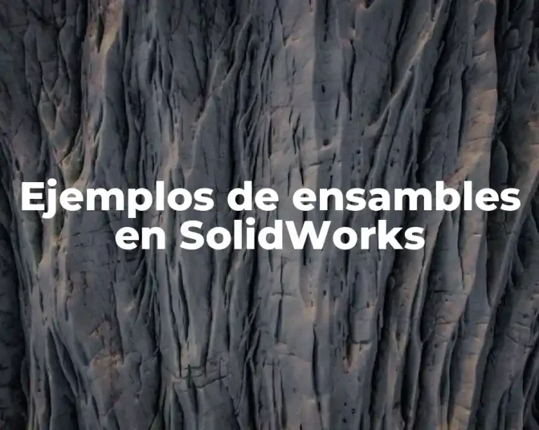 Ejemplos de ensambles en SolidWorks