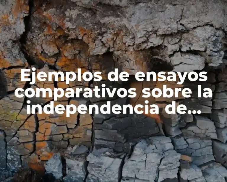Ejemplos de ensayos comparativos sobre la independencia de México