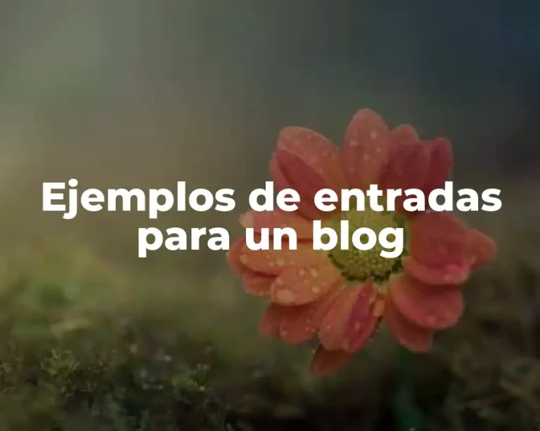 Ejemplos de entradas para un blog