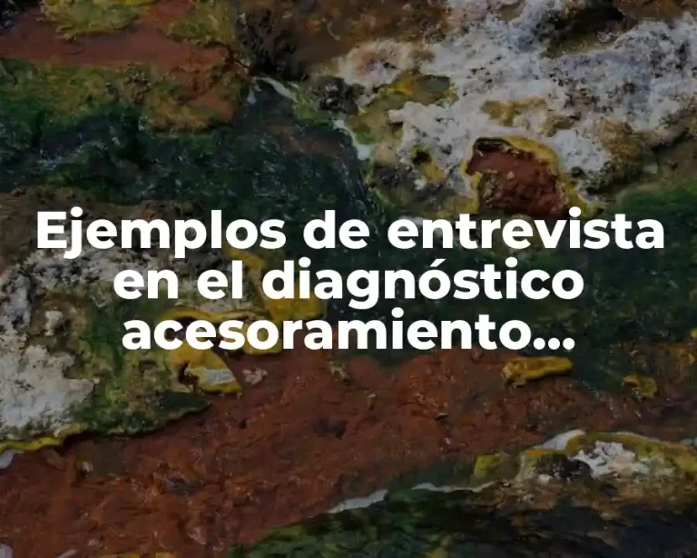 Ejemplos de entrevista en el diagnóstico acesoramiento vocacional