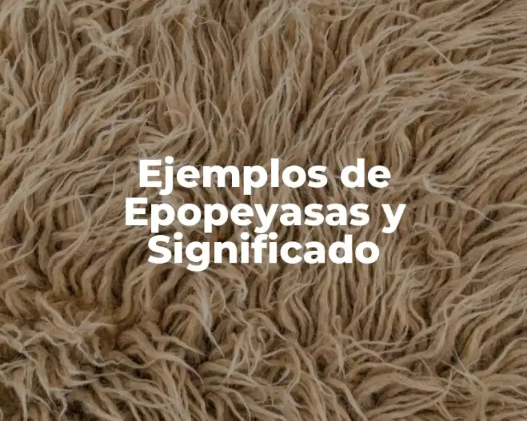 Ejemplos de Epopeyasas y Significado