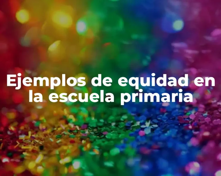 Ejemplos de equidad en la escuela primaria