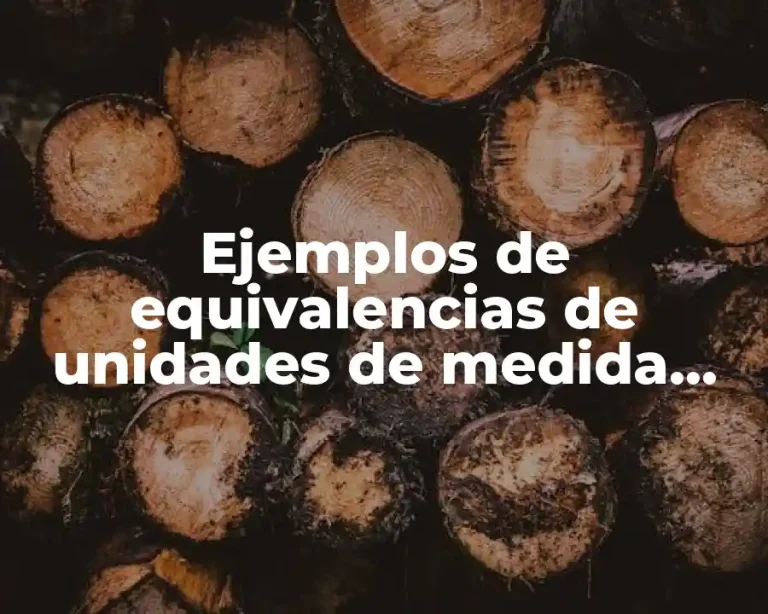Ejemplos de equivalencias de unidades de medida termodinámica