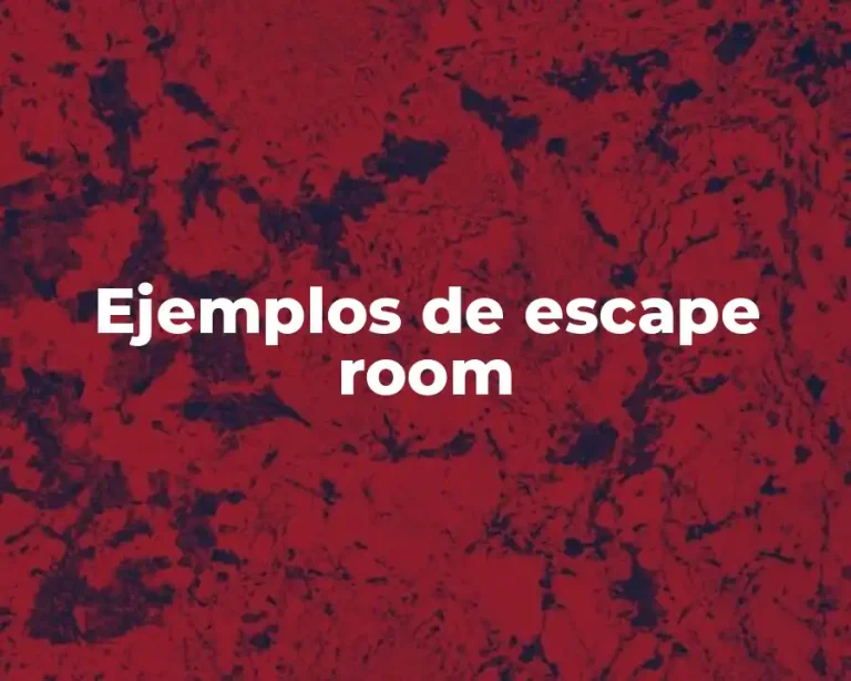 Ejemplos de escape room