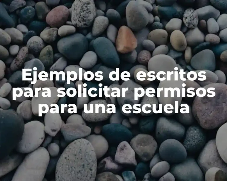 Ejemplos de escritos para solicitar permisos para una escuela