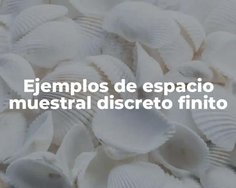 Ejemplos de espacio muestral discreto finito