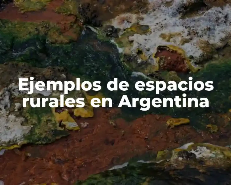 Ejemplos de espacios rurales en Argentina