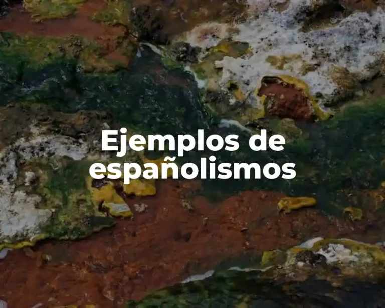 Ejemplos de españolismos
