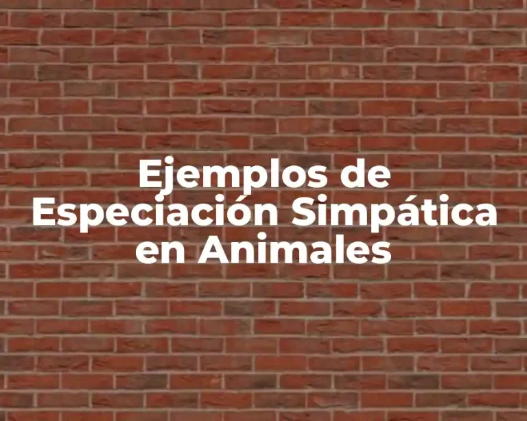 Ejemplos de Especiación Simpática en Animales