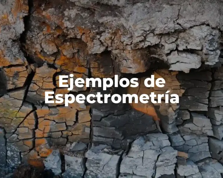 Ejemplos de Espectrometría
