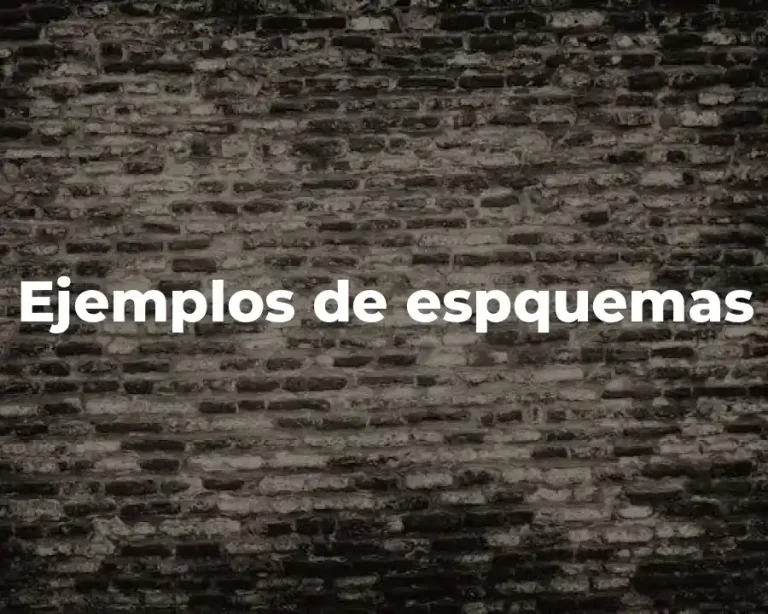 Ejemplos de espquemas