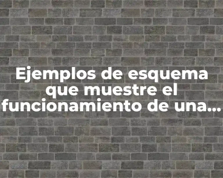 Ejemplos de esquema que muestre el funcionamiento de una computadora