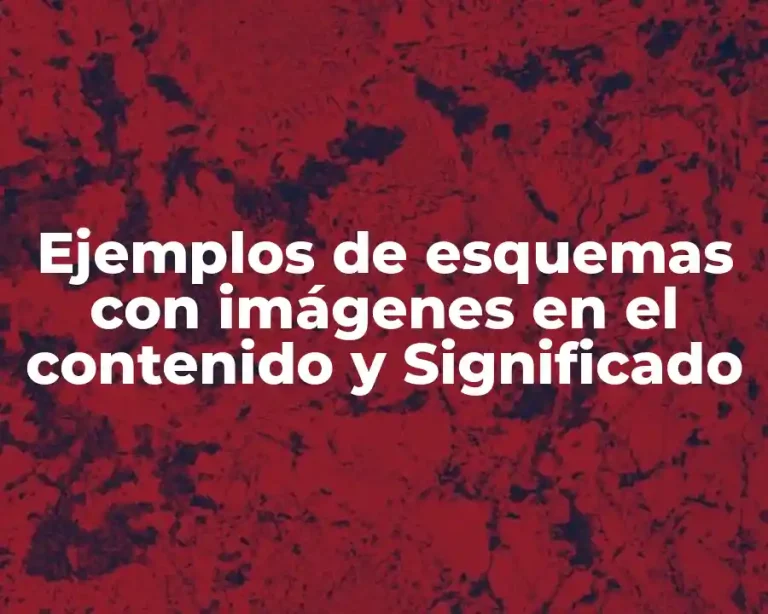Ejemplos de esquemas con imágenes en el contenido y Significado
