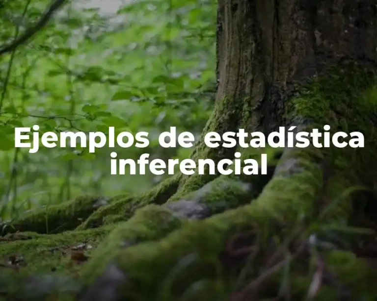 Ejemplos de estadística inferencial