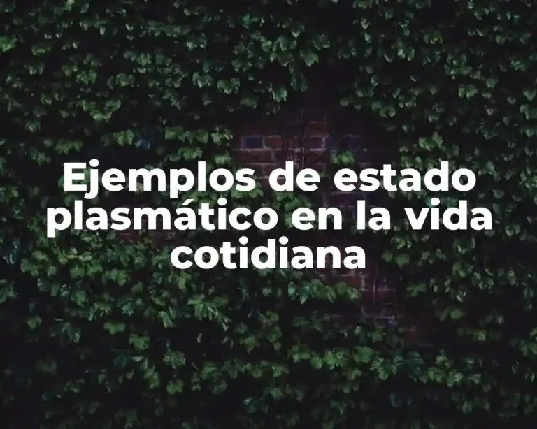 Ejemplos de estado plasmático en la vida cotidiana