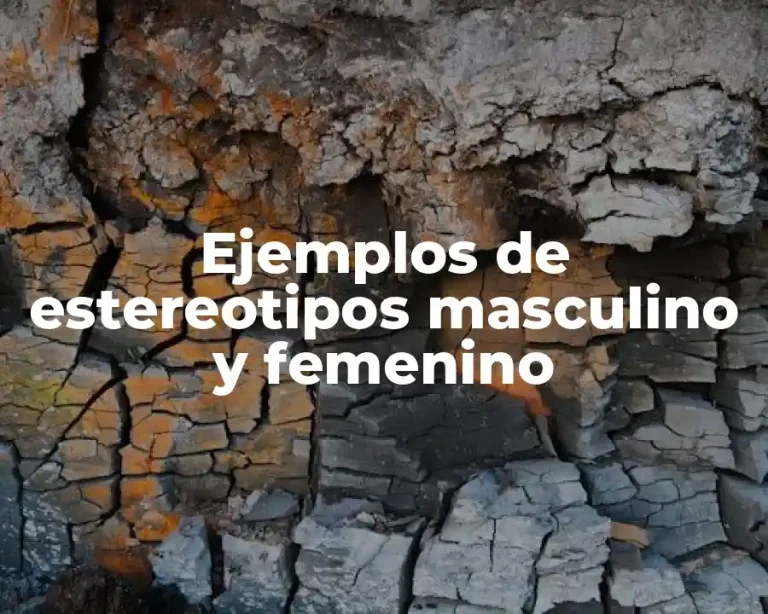 Ejemplos de estereotipos masculino y femenino