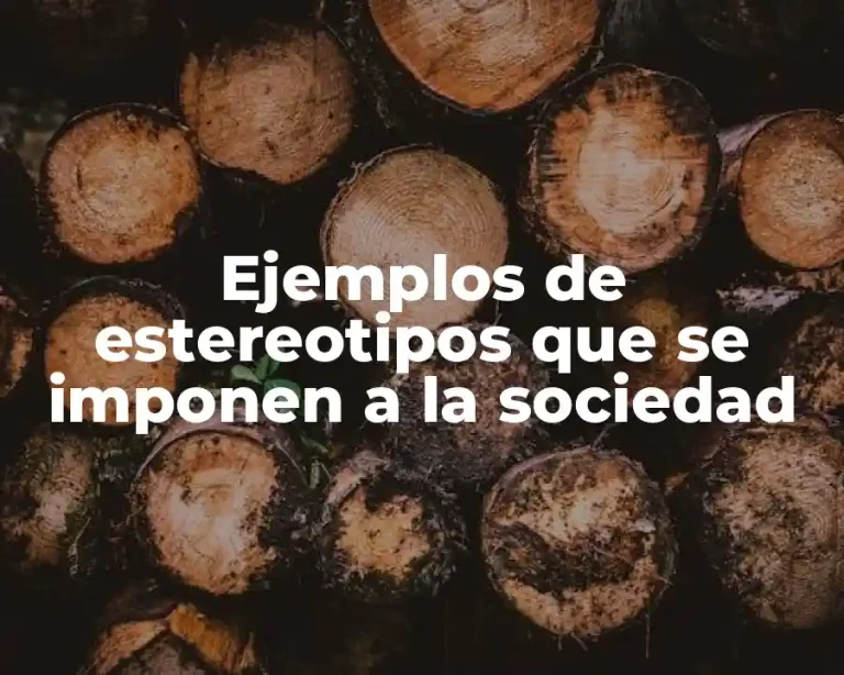 Ejemplos de estereotipos que se imponen a la sociedad