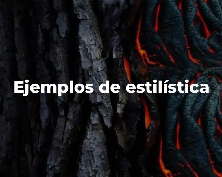 Ejemplos de estilística