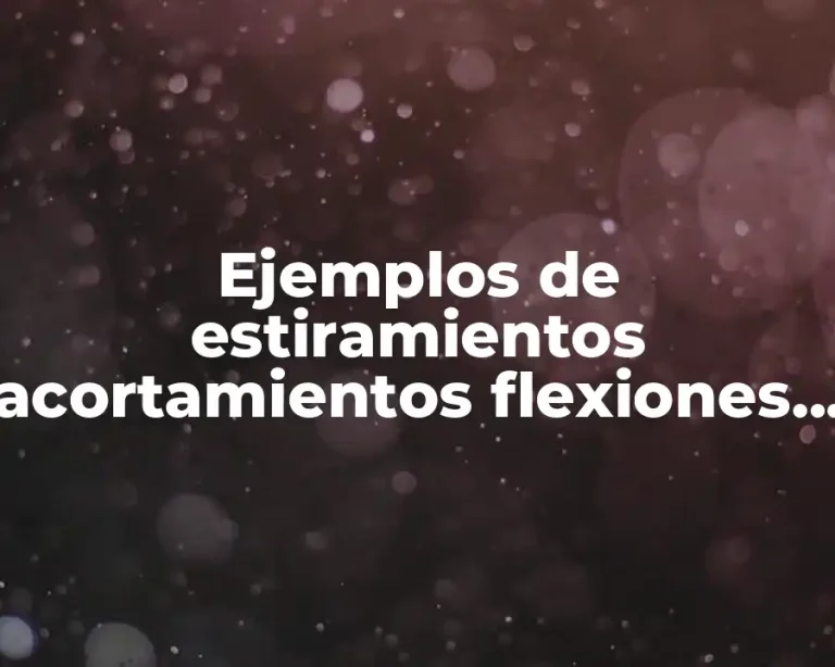 Ejemplos de estiramientos acortamientos flexiones torceduras en vigas de