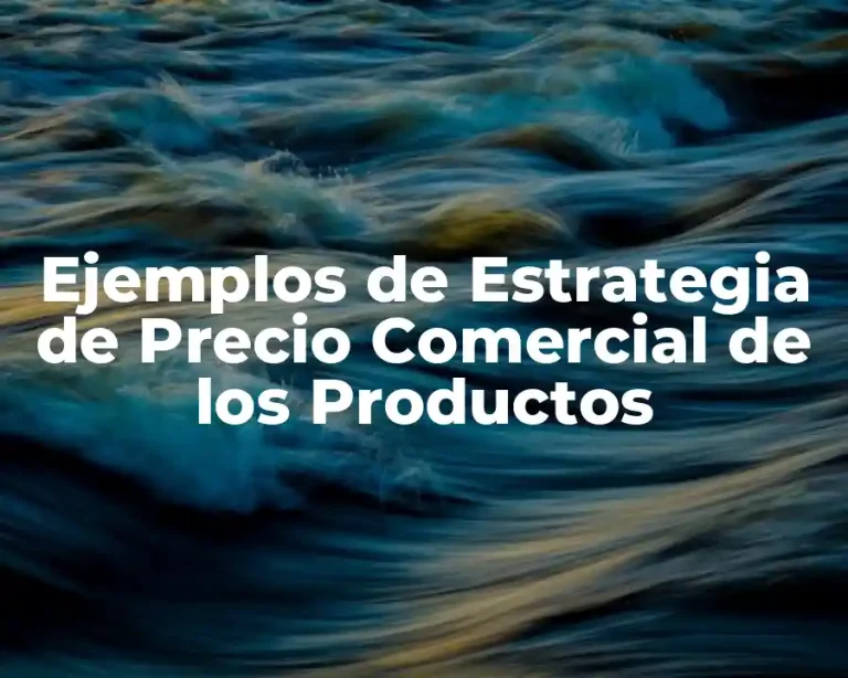 Ejemplos de Estrategia de Precio Comercial de los Productos
